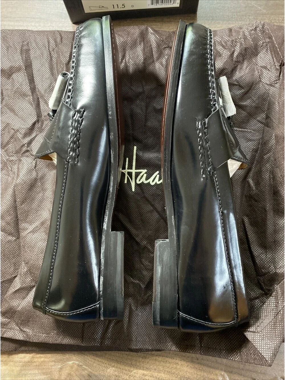 Men’s Cole Haan Pinched Tassel Black 11.5D #03506